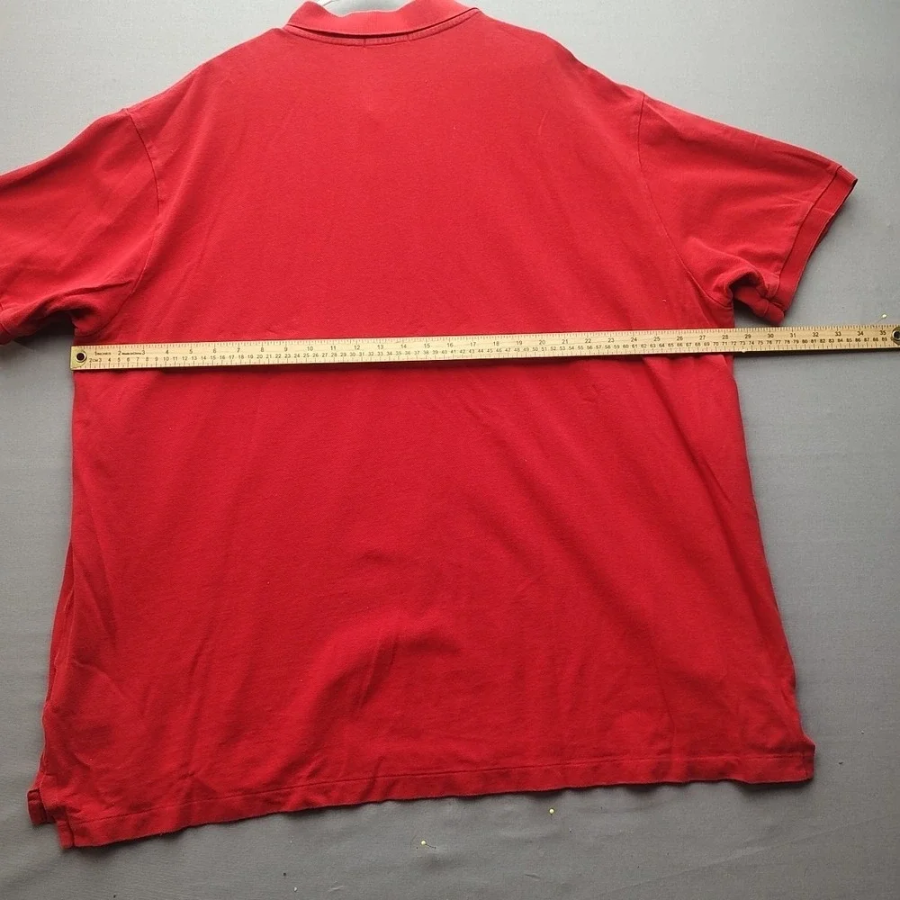 Polo Ralph Lauren 2 Button‎ Short Sleeve Cotton Polo Shirt Men's 4XB Light Red